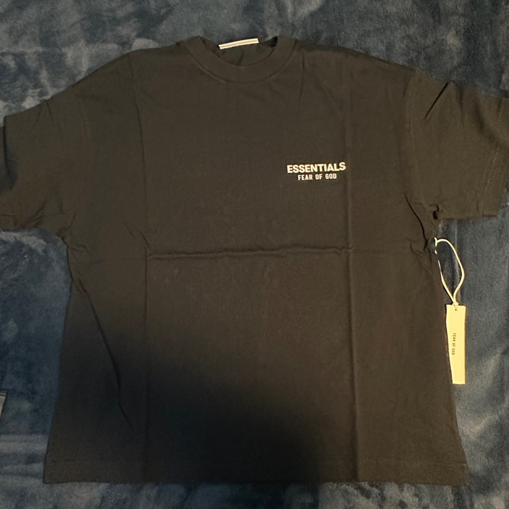 fear of god essentials classic fit T-Shirt - Jet Black - 1 M